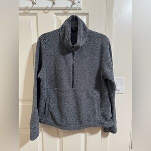 Eddie Bauer Women’s Charcoal Zip-Up Sweater